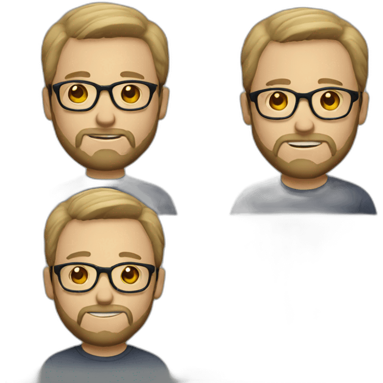 white man with beard and glasses emoji