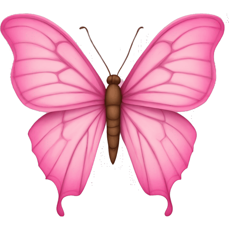 Mariposa rosa emoji