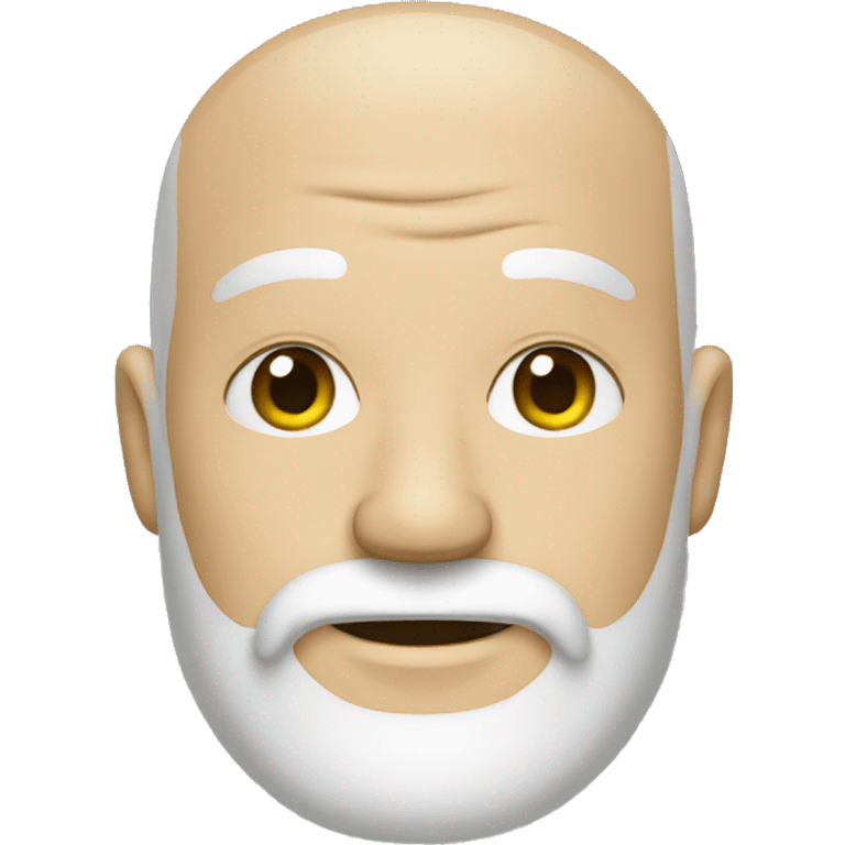 man with withe beard and bald emoji