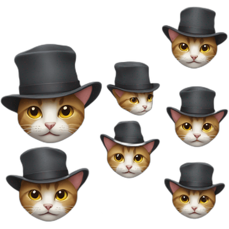 cat wearing hat emoji