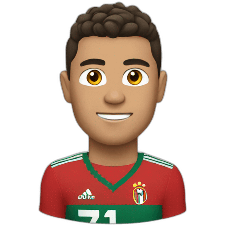 ronaldo in red emoji