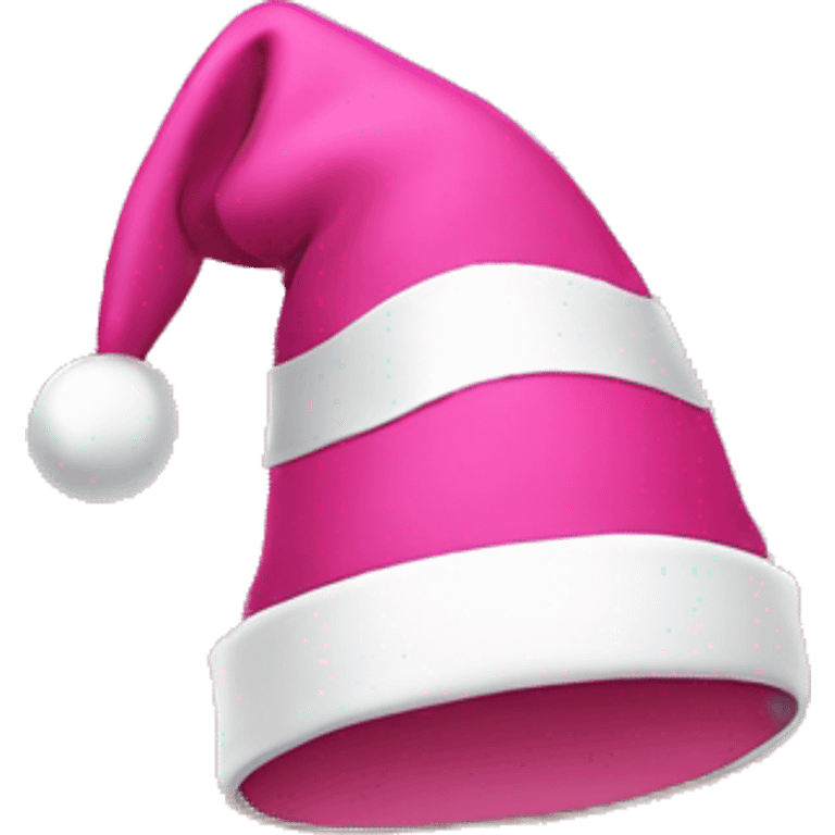 Christmas hat pink emoji