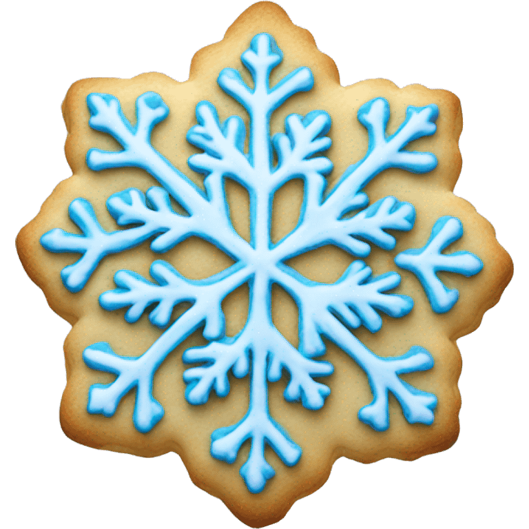 snowflake cookie emoji