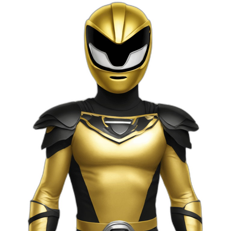 power ranger gold black emoji