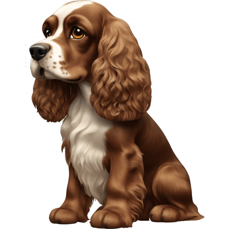 English cocker spaniel dog emoji