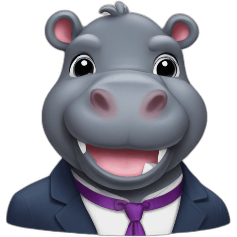 suave hippo emoji