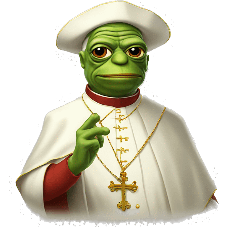 pepe pope emoji