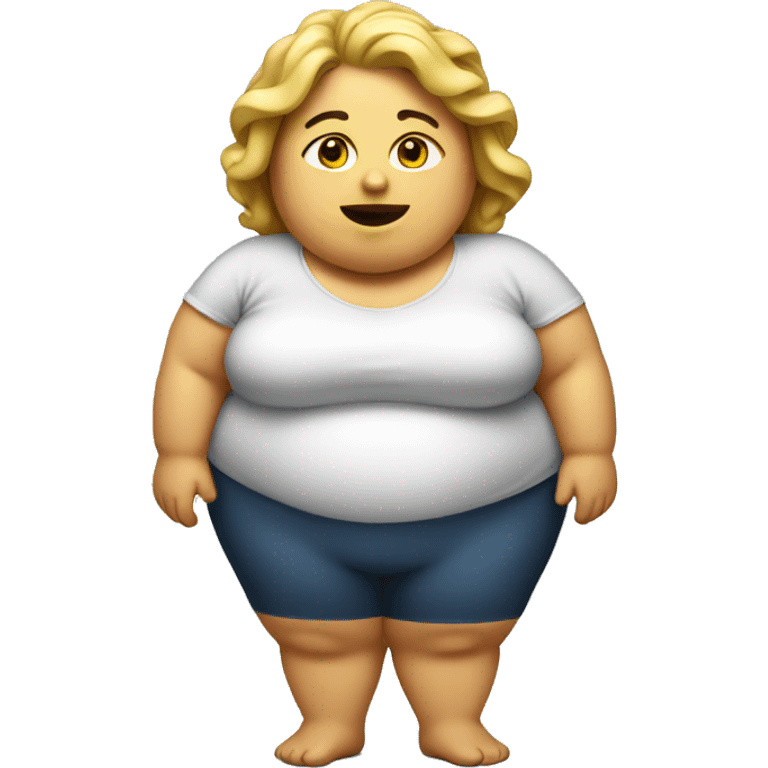 Fat woman emoji emoji