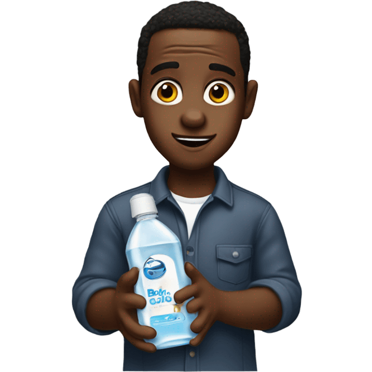 diddy holding a bottle of baby oil  emoji