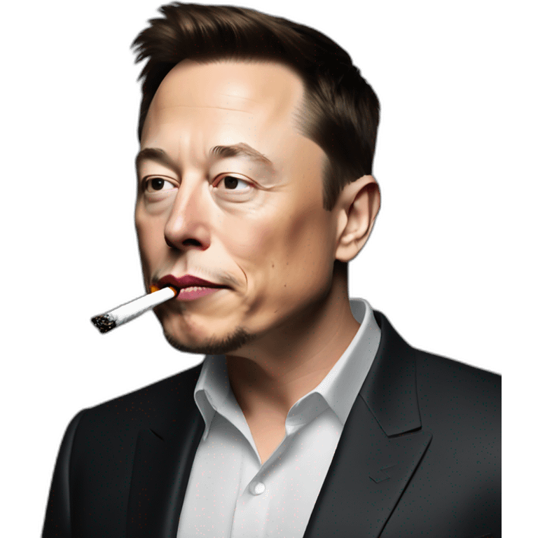 Elon musk smoking emoji