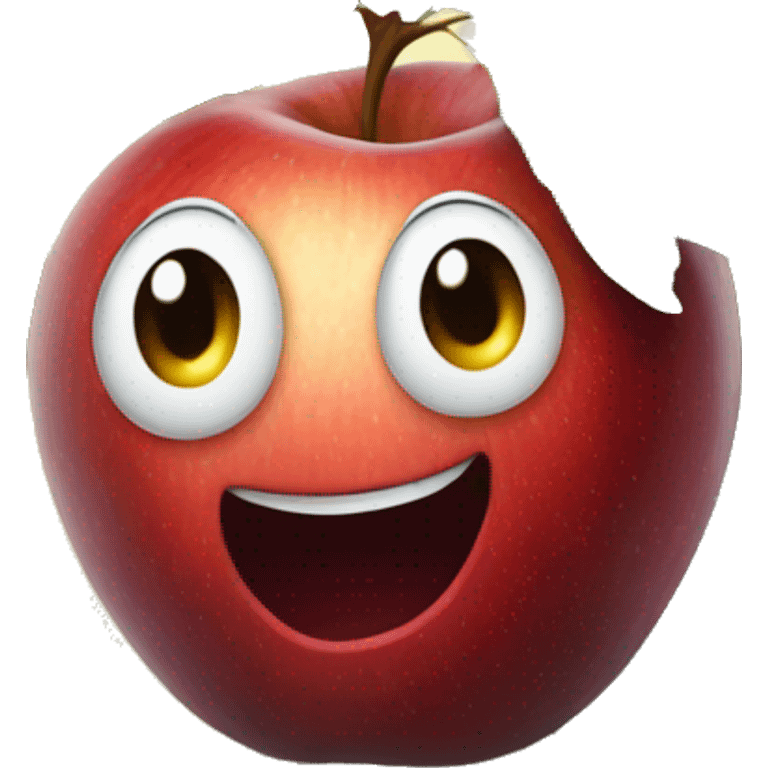 An apple in a tree emoji