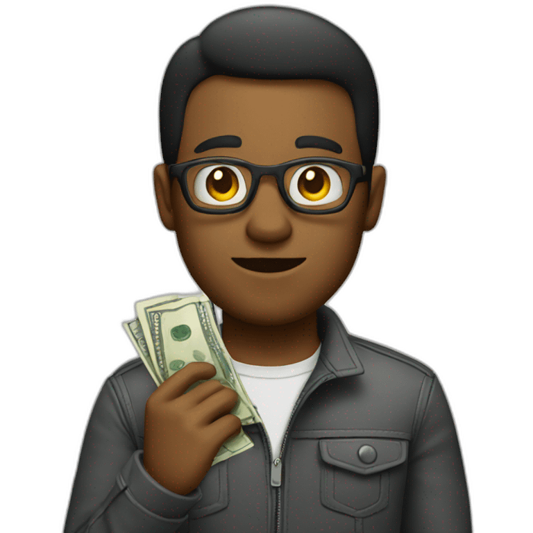 guy with money emoji