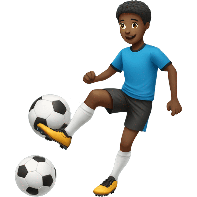 boy playing soccer emoji