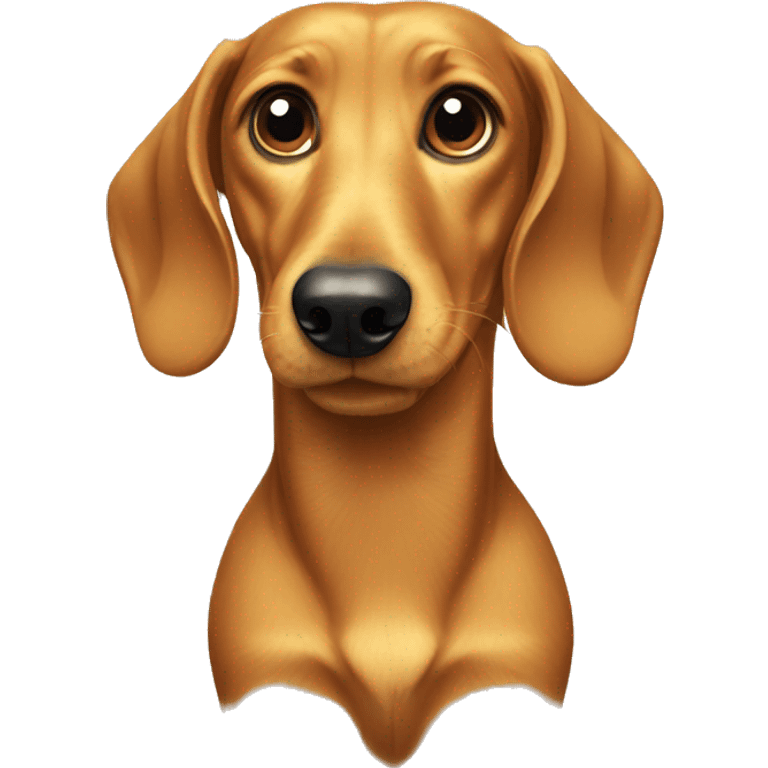 Golden dachshund  emoji