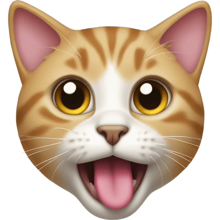 Cat sticking tongue out  emoji