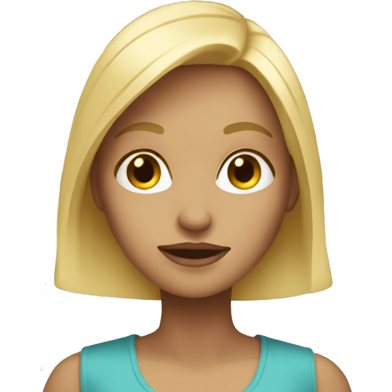 blonde girl emoji