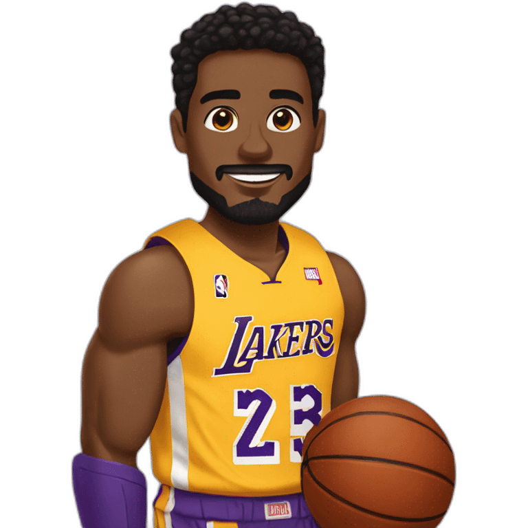 Iron Man avec le maillot des Lakers emoji