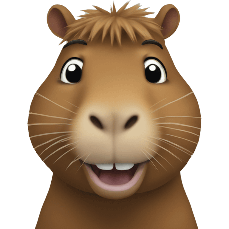 The way Capybara smiles emoji