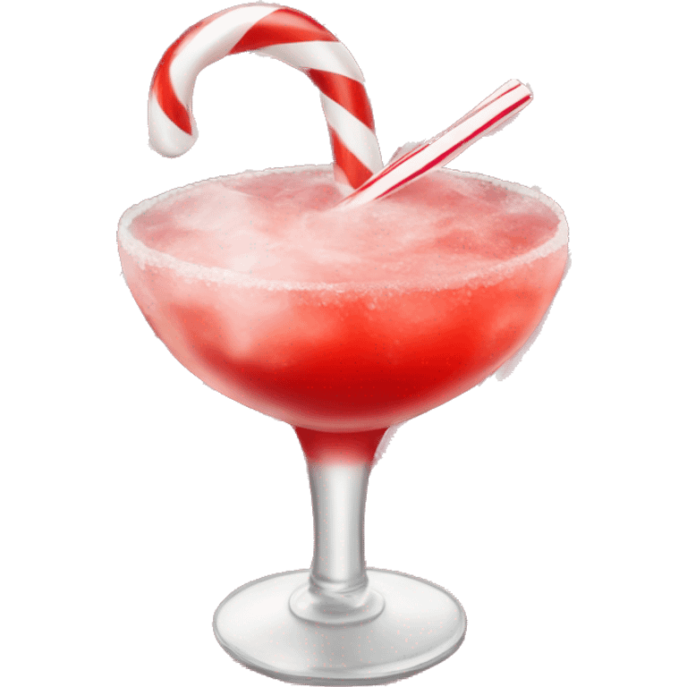 Candy cane cocktail emoji