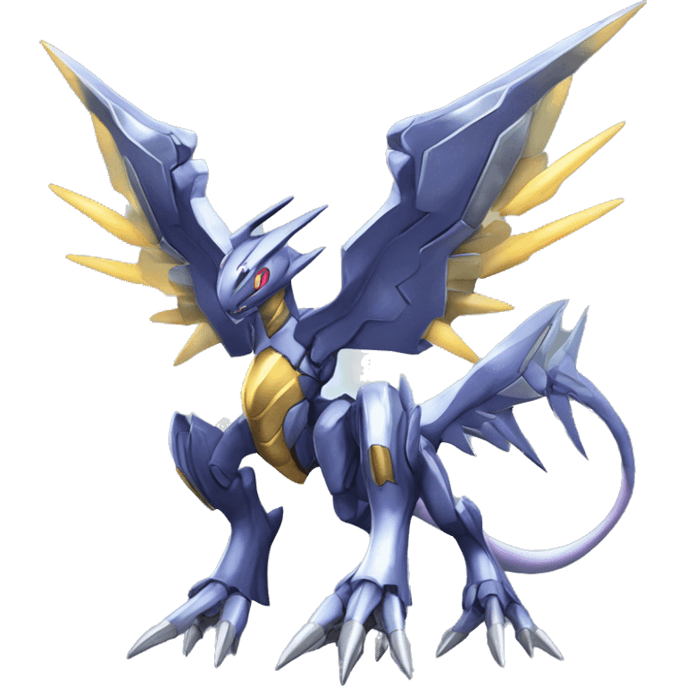  Cool Edgy Shiny Godly Ethereal Digimon-Genesect-Dialga-Reptile full body emoji