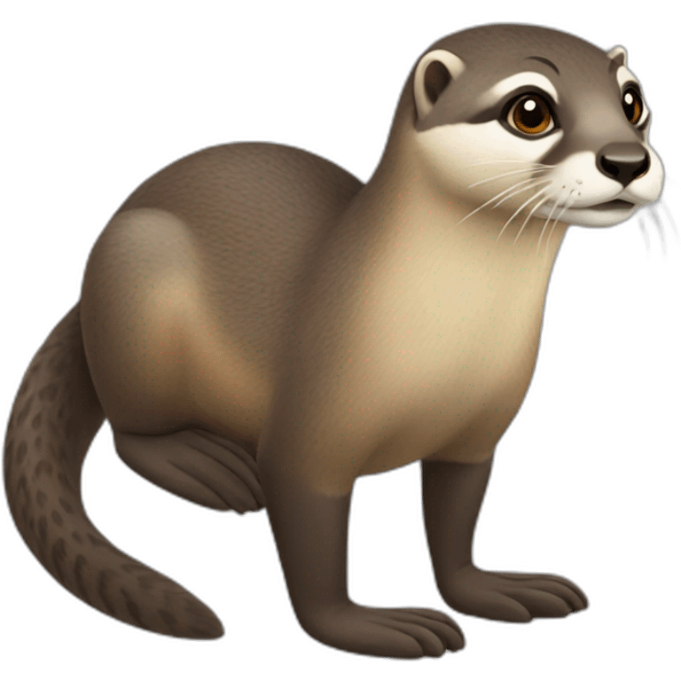 Loutre avec gazelle emoji