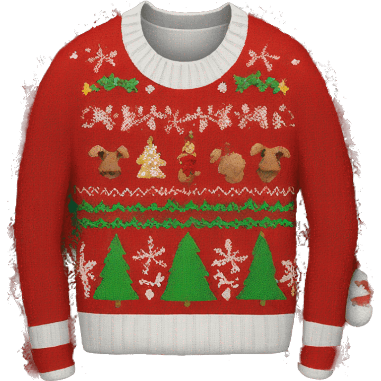 ugly christmas sweater emoji