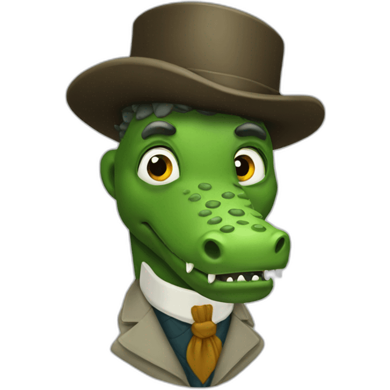 Sir crocodile emoji