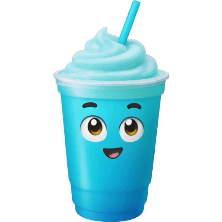 Blue slurpee emoji