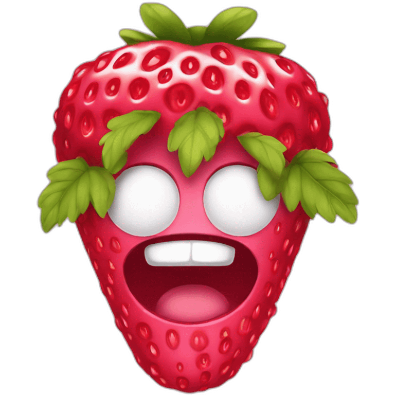 Fraise framboise mirtylle emoji