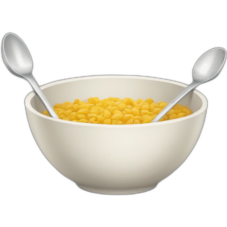 Bowl without spoon emoji