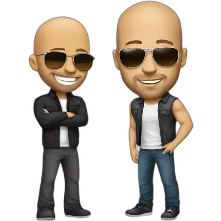 Paul walker and vin diesel emoji