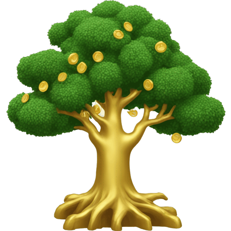 tree with gold  emoji