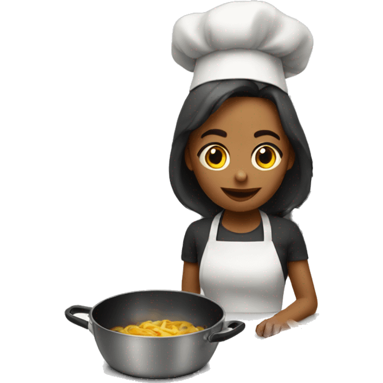 cooking girl  emoji