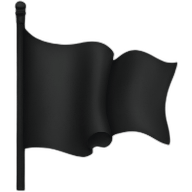 black flag with letters KM emoji