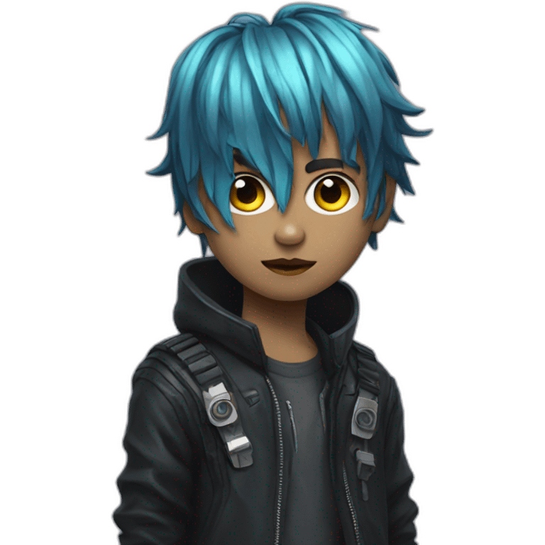 cyberpunk psycho boy emoji