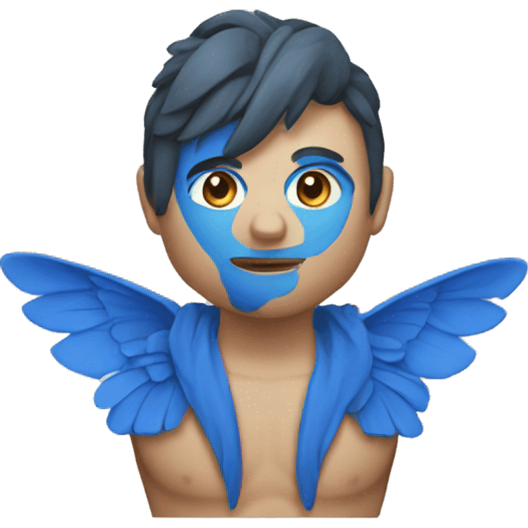 moño azul emoji