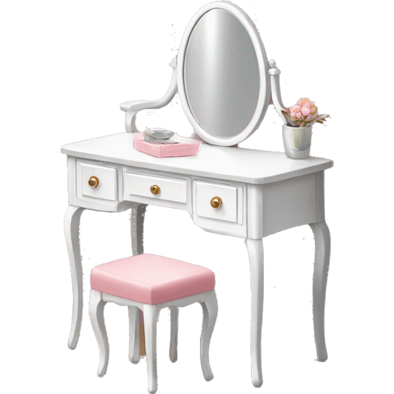 Vanity table with mirror  emoji