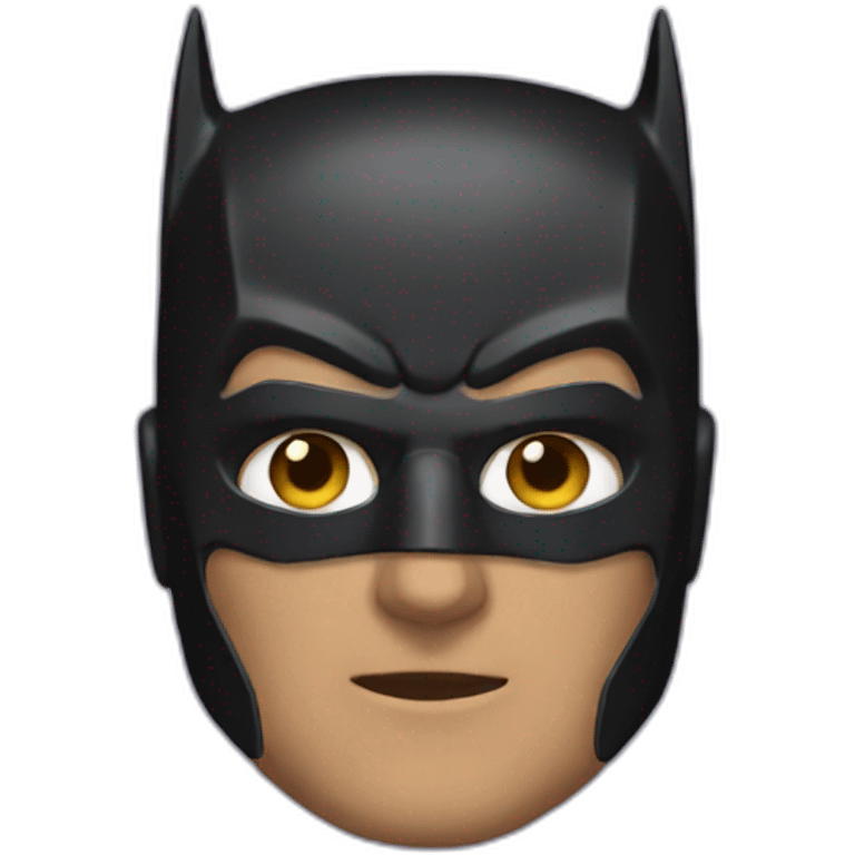 a man with batman mask emoji