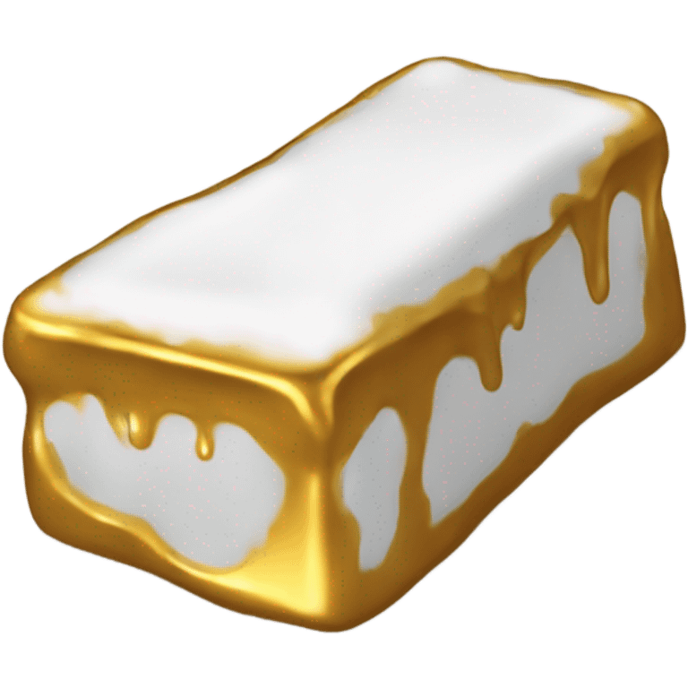 A melted down gold bar  emoji