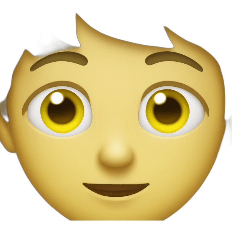 boy with eye shaped lemons emoji