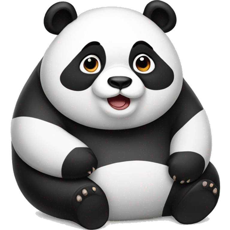 Fat panda  emoji