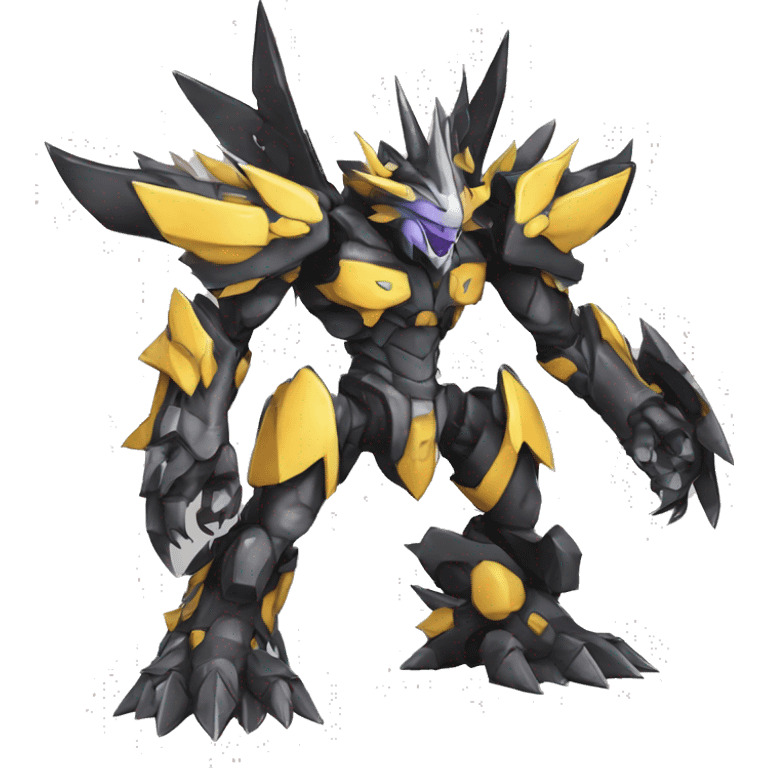  Cool Edgy Digimon-Fakemon-WarGreymon with edgy markings full body emoji