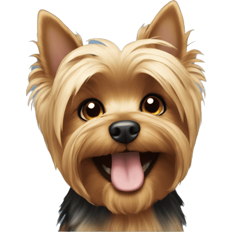 yorkie smiling emoji