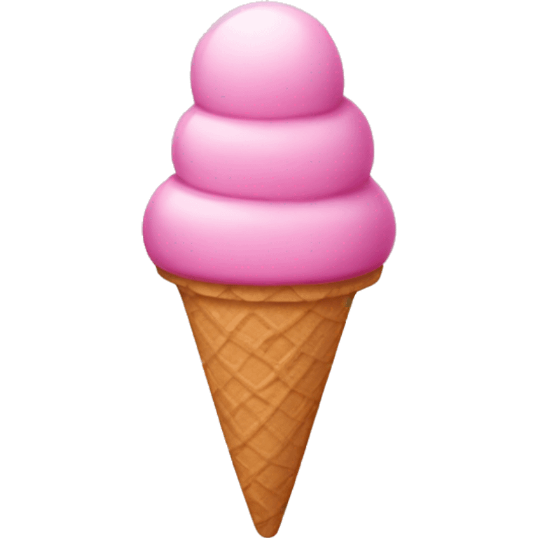 Pink ice cream  emoji