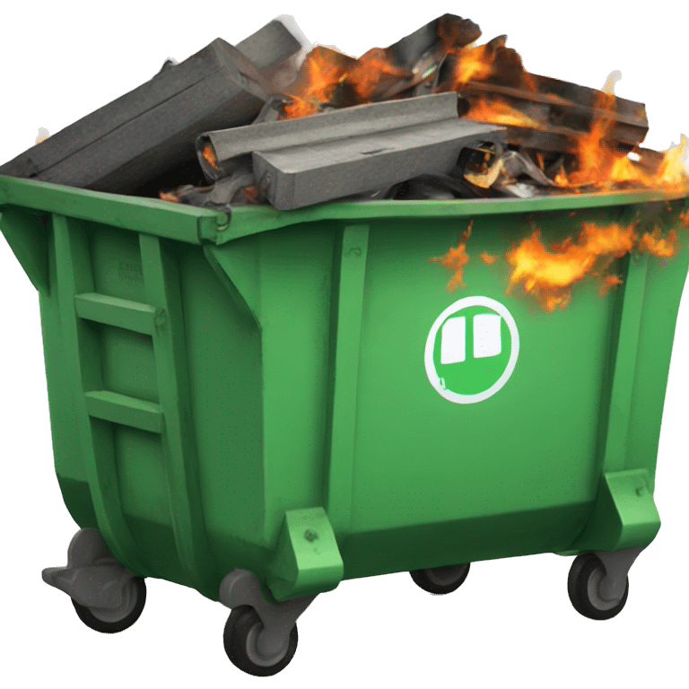 Dumpster fire emoji