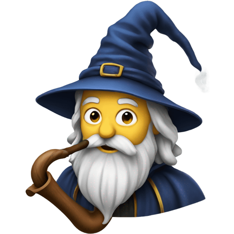 Wizard smoking a pipe emoji