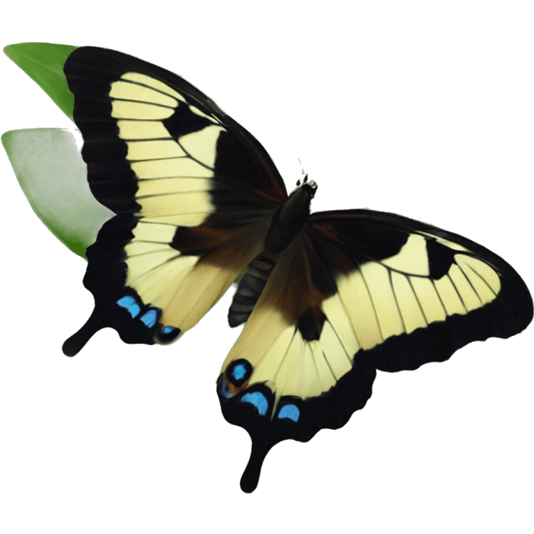 Butterfly on a lillie emoji