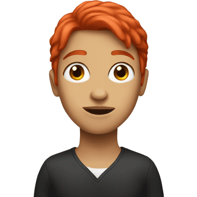 red hair activist emoji