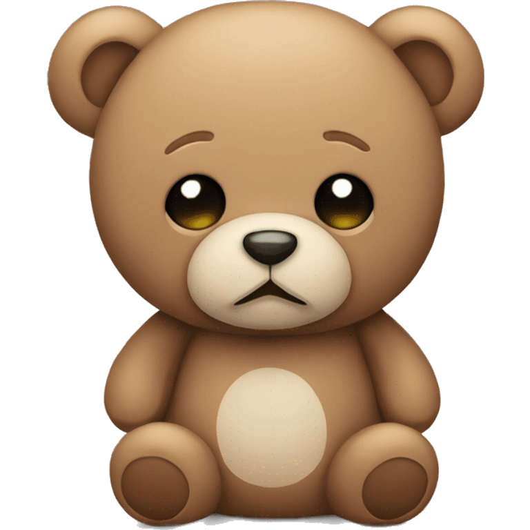 sad cute teddy bear plushie emoji