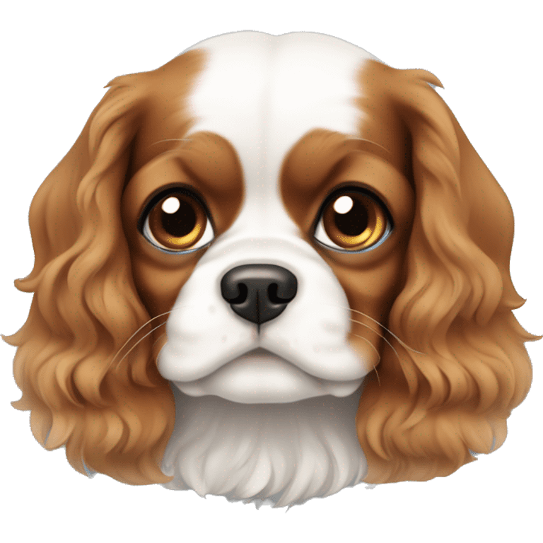 A King Charles cavalier puppy  emoji